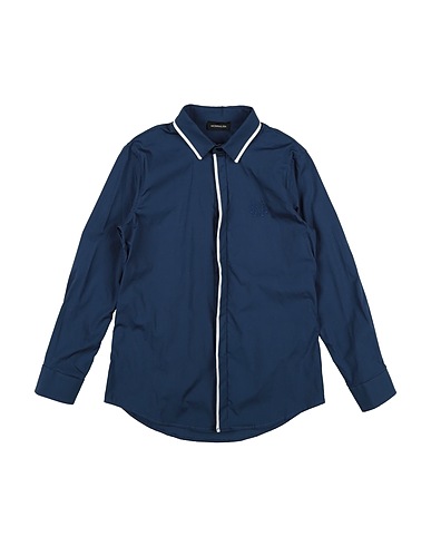 MONNALISA Camicia fantasia Blu navy 97% Cotone, 3% Elastan
