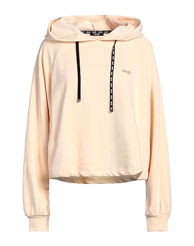LIU •JO Hooded sweatshirt Cream 62% Cotton, 38% Polyester, Elastane