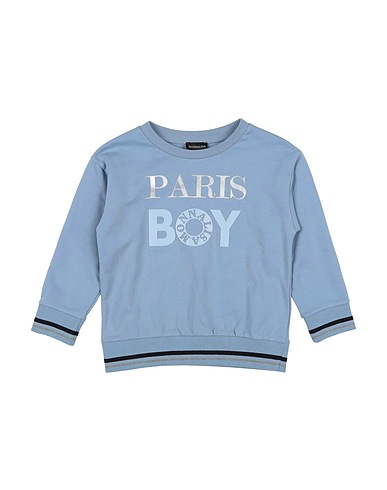 MONNALISA Sweatshirt Sky blue 100% Cotton