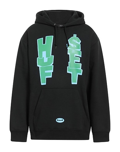 HUF Hooded track jacket  Black 80% Cotton, 20% Polyester