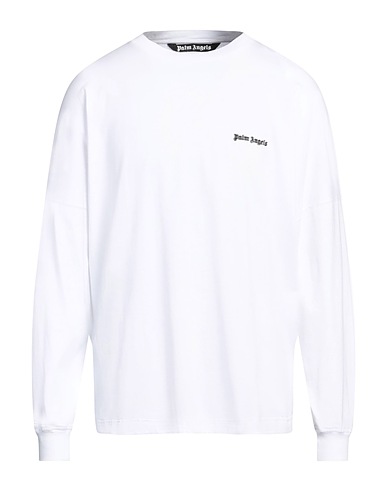 PALM ANGELS Basic T-shirt White 100% Cotton, Polyester