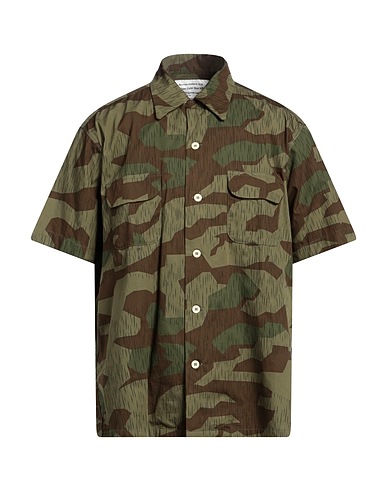 MOUNTAIN RESEARCH Patterned shirt Military green 100% Cotton