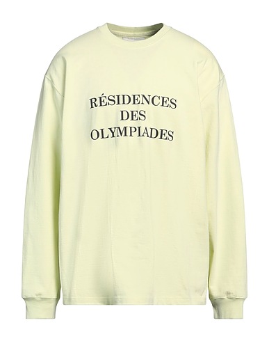 SONG FOR THE MUTE Sweatshirt Pastel yellow 100% Cotton
