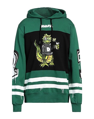 DISCLAIMER Hooded sweatshirt Green 100% Cotton