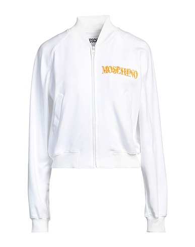 MOSCHINO Sweatshirt BIANCO 97% Cotton, 3% Elastane