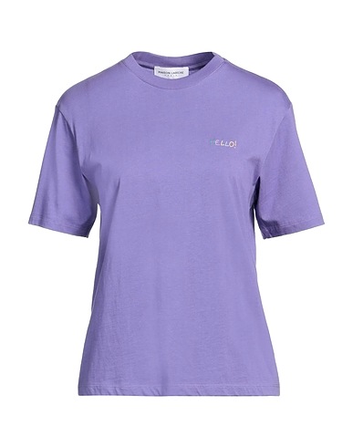 MAISON LABICHE Basic T-Shirt Violett 100% Baumwolle