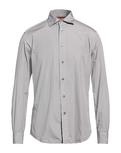 BARENA Solid colour shirt Grey 100% Cotton