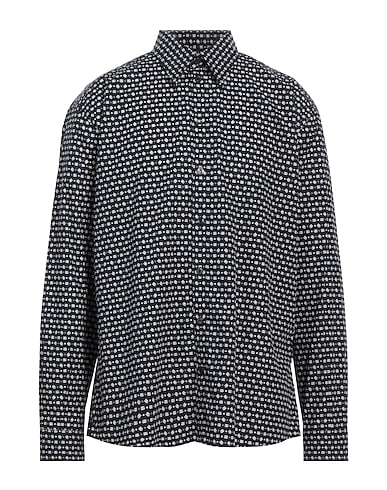 DOLCE&GABBANA Patterned shirt BEACHWEAR Black 100% Cotton