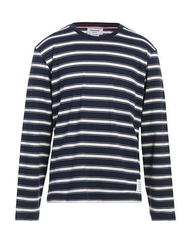 THOM BROWNE T-shirt Midnight blue 100% Cotton