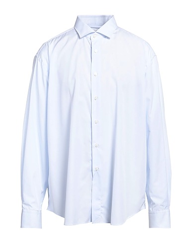 XACUS Solid colour shirt Sky blue 100% Cotton