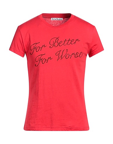 ACNE STUDIOS T-shirt Tomato red 100% Organic cotton