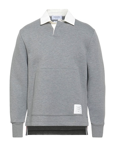 THOM BROWNE Poloshirt Grau 82% Baumwolle, 18% Polyamid