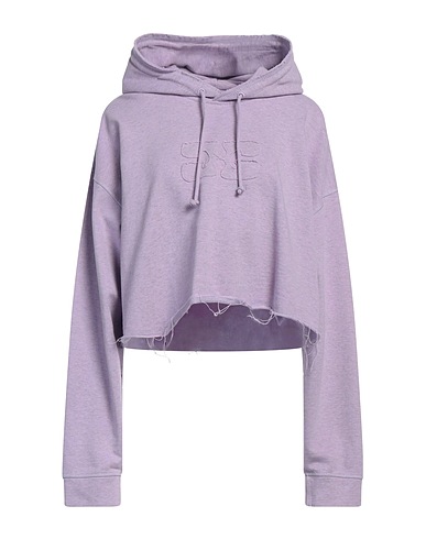 GANNI Hooded sweatshirt Lilac 100% Organic cotton