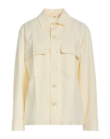 BARENA Chemises et chemisiers de couleur unie 96% Laine vierge, 4% Élasthanne