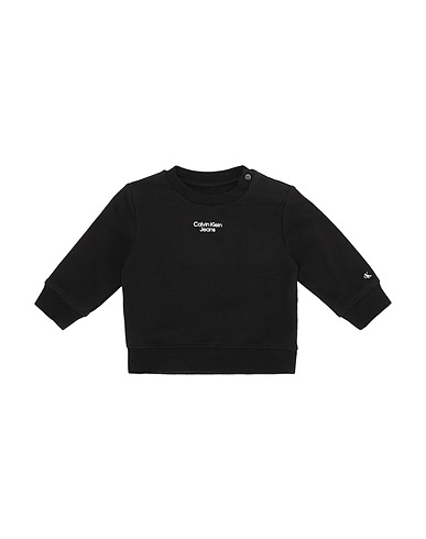 CALVIN KLEIN JEANS Sweatshirt Black 95% Cotton, 5% Elastane
