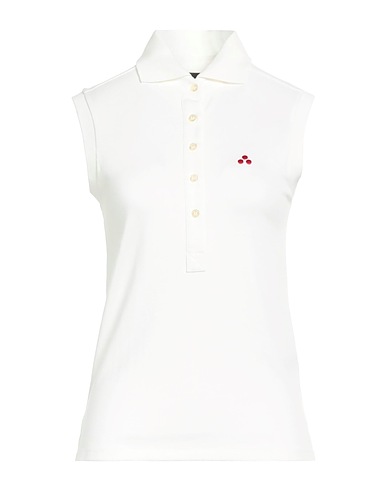 PEUTEREY Polo shirt Ivory 48% Cotton, 48% Modal, 4% Elastane