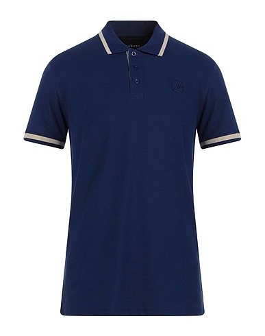 JOHN RICHMOND Polo shirt Navy blue 100% Cotton