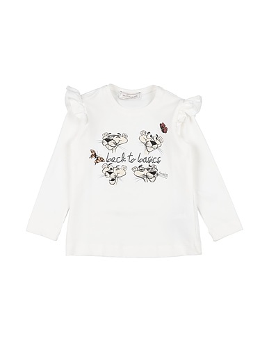 MONNALISA T-shirt Bianco 93% Cotone, 7% Elastan