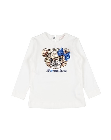 MONNALISA T-shirt White 100% Cotton