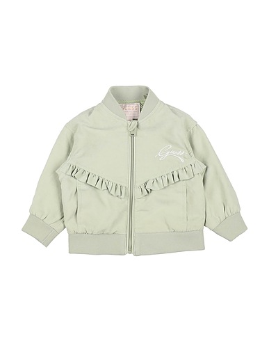 GUESS Jacket Light green 93% Polyester, 7% Polyamide