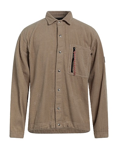 ARIES Solid color shirt Beige 100% Cotton