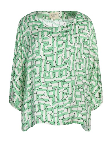 TOUPY Top Verde chiaro 100% Viscosa