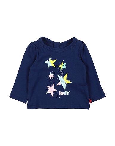 LEVI'S T-shirt Navy blue 100% Organic cotton