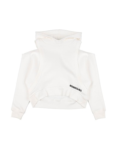 MONNALISA Sweatshirt White 70% Cotton, 30% Polyester