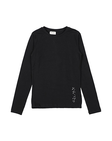 FRACOMINA MINI T-shirt Black 95% Cotton, 5% Elastane