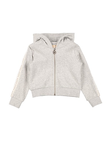 MICHAEL KORS KIDS Hooded sweatshirt Light grey 95% Cotton, 5% Elastane