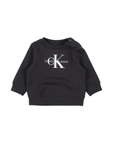 CALVIN KLEIN JEANS Sweatshirt Black 95% Cotton, 5% Elastane