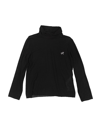 MONNALISA T-shirt Black 66% Viscose, 19% Polyamide, 9% Cashmere, 6% Elastane