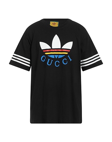 ADIDAS x GUCCI Camiseta Negro 100% Algodón