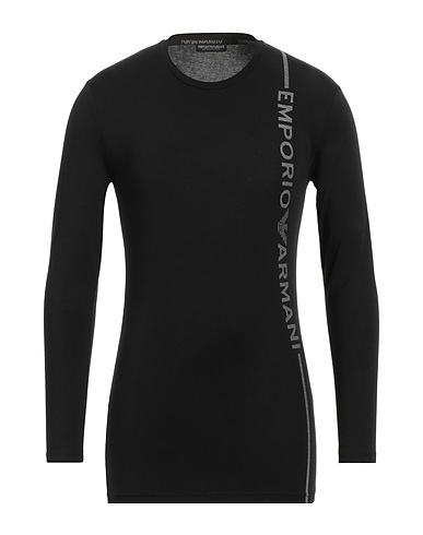 EMPORIO ARMANI Undershirt UNDERWEAR Black 95% Cotton, 5% Elastane