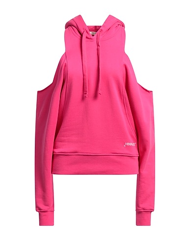HINNOMINATE Hooded track jacket  Fuchsia 100% Cotton, Elastane