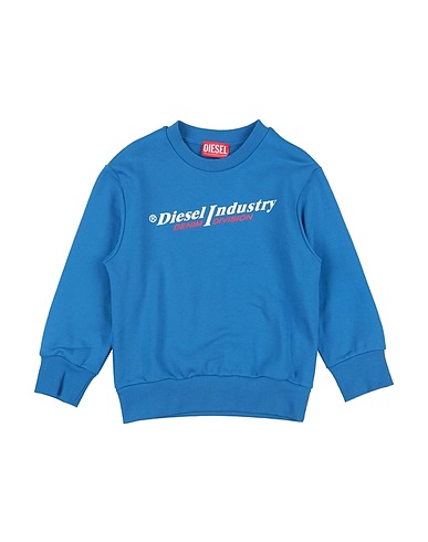 DIESEL Felpa Azzurro 100% Cotone, Elastan