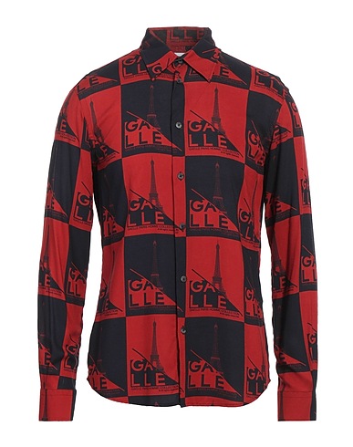 GAëLLE Paris Patterned shirt Burgundy 100% Viscose