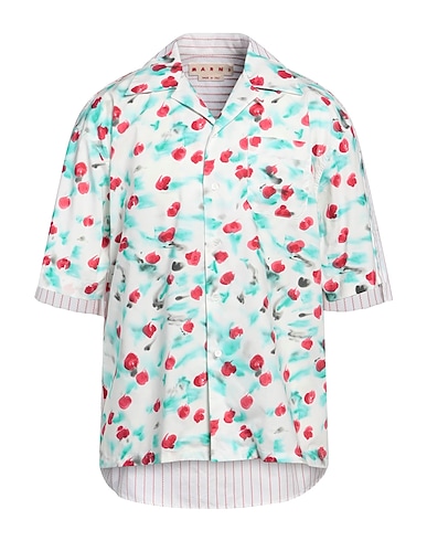 MARNI Patterned shirt TURCHESE 100% Cotton
