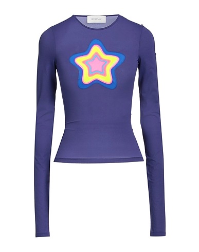 SPORTMAX T-shirt Purple 82% Polyamide, 18% Elastane
