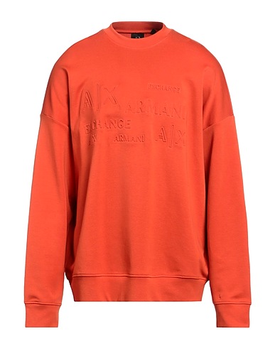 ARMANI EXCHANGE Sweatshirt Orange 85% Cotton, 15% Polyester
