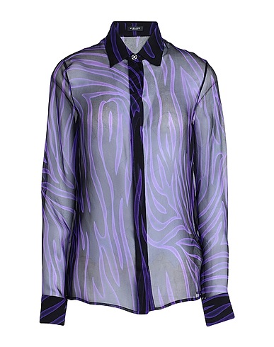 VERSACE Patterned shirts & blouses 100% Silk