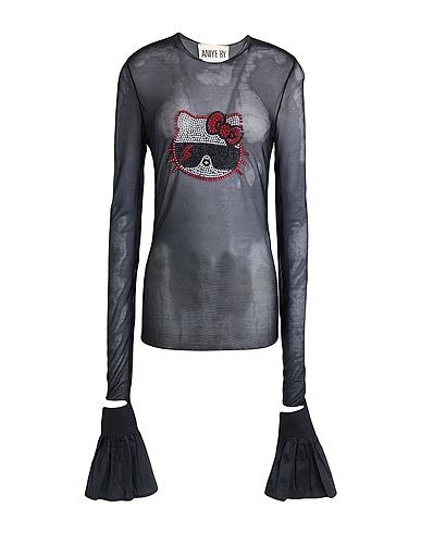 ANIYE BY Top Black 92% Polyamide, 8% Elastane, Polyester