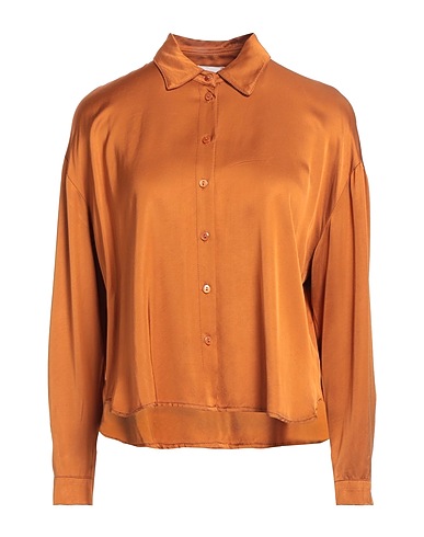ANONYME DESIGNERS Solid color shirts & blouses Rust 100% Viscose