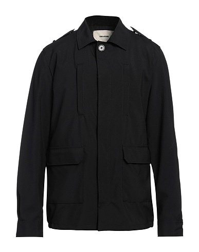 ZADIG&VOLTAIRE Solid colour shirt Black 100% Virgin Wool