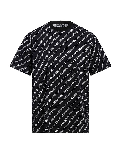VERSACE JEANS COUTURE T-shirt Black 100% Cotton