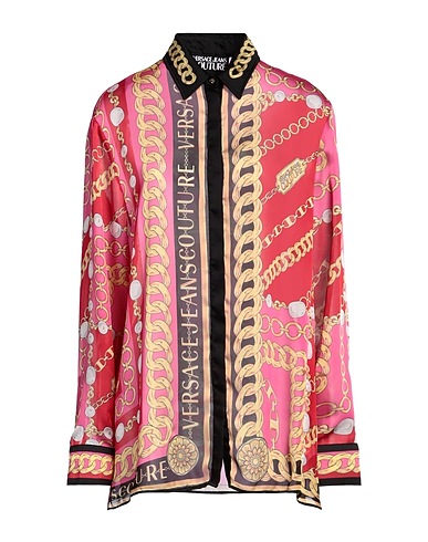 VERSACE JEANS COUTURE Camicie  e bluse fantasia Rosa 100% Poliestere