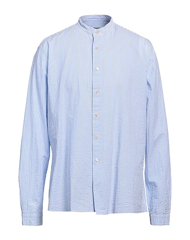 ALESSANDRO GHERARDI Striped shirt Sky blue 100% Cotton