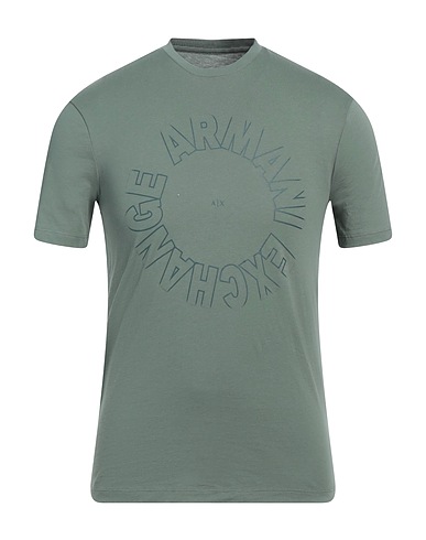 ARMANI EXCHANGE T-shirt Military green 100% Cotton