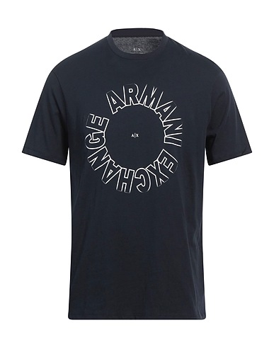 ARMANI EXCHANGE T-shirt Blu notte 100% Cotone