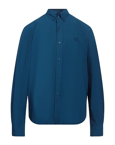 KENZO Solid color shirt Navy 100% Cotton